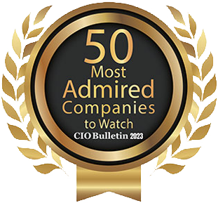 50 Most Admired Companies to Watch by CIO Bulletin seal